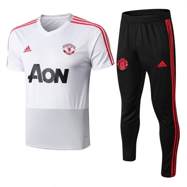 Entrenamiento Manchester United Conjunto Completo 2018-19 Blanco Rojo